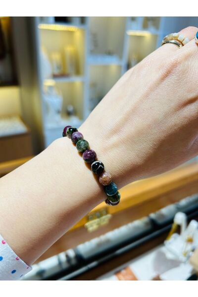 Luna سوار التورمالين بالحجر الطبيعي