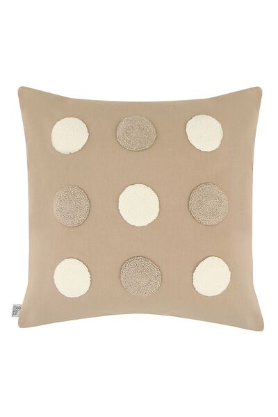 çınar kadın kooperatifi Daire Desenli Dekoratif Punch Panç Işlemeli Kırlent K...