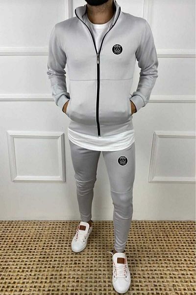 ByFourMan Men's Printed Scuba Bottom Top Tracksuit Set