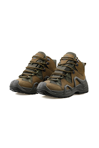 Scooter Khaki Men's Outdoor Boots - Nubuck Leather, P1490NH-1