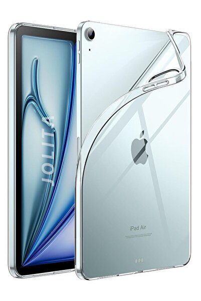 Jolita iPad Air 11 inç 6. Nesil Şeffaf Silikon Tablet Kılıfı Arka Kapak Renks...