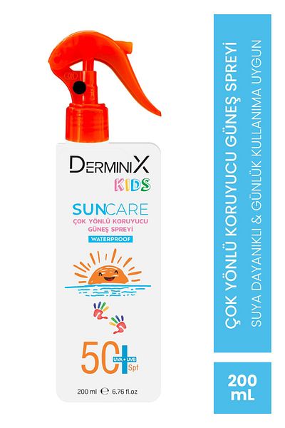 Derminix Kids Waterproof Children's Sunscreen SPF50 UVA+UVB 200ml
