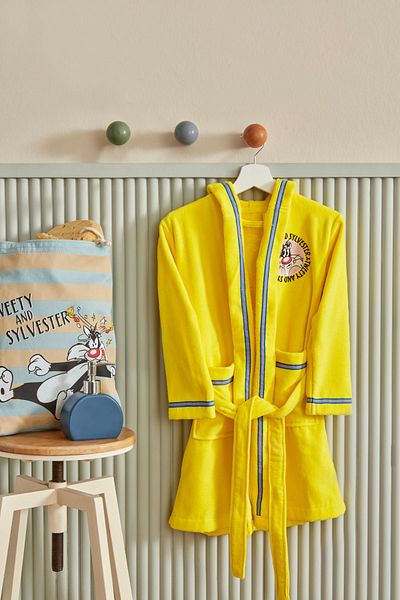 Looney Tunes Halat de baie cu glugă Karaca Home Looney Tunes Tweety Vârsta 4/6