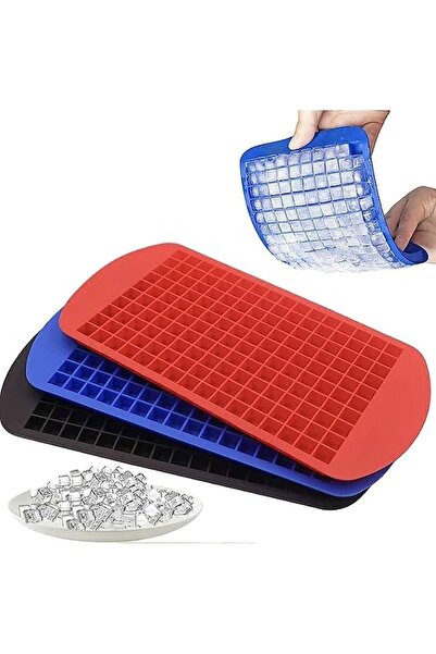 blackleg Kırmızı  Mini Küp  Şekilli  160"lı Silikon Buz kalıbı