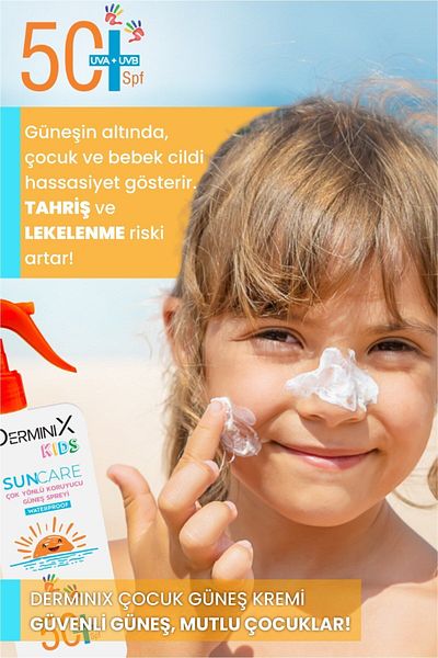 Derminix Kids Waterproof Children's Sunscreen SPF50 UVA+UVB 200ml