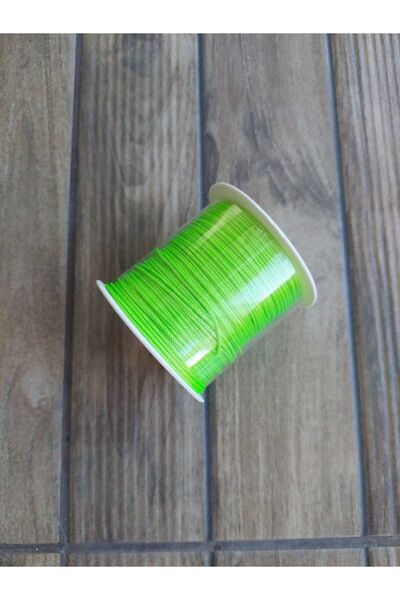 Bonanka Neon Yeşil Renk 100 Metre Paraşüt Makrome Bileklik Örgü İpi (1.0 mm)