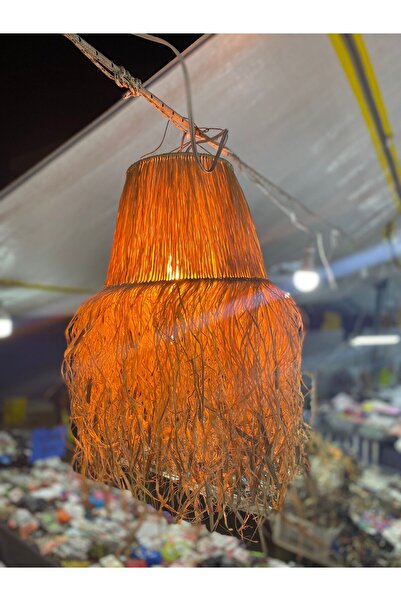 Gunwood Doğal Rafya Avize