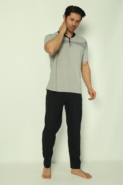 Ayans Pijama Καλοκαιρινό Σετ Ανδρικών Πιτζάμες Combed Cotton (Suprem).
