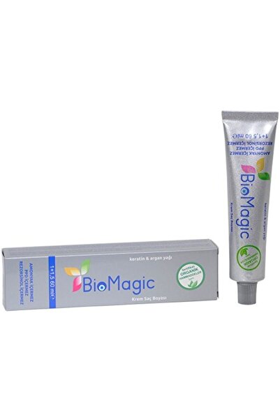 BIOMAGIC Amonyaksız Krem Saç Boyası 60 ml 5.03 - Fındık Kabuğu + Oksidan 90 ml