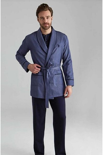 U.S. Polo Assn. Πόλο Ασν. Σετ ανδρικές βαμβακερές πιτζάμες - με κουτί προίκας E.1L.1.9.0I.44.F