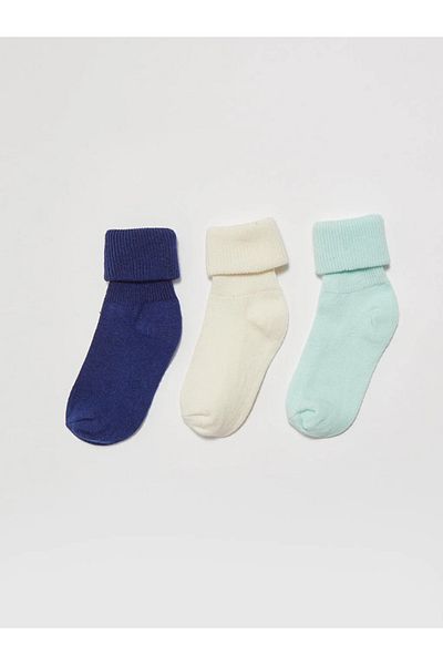 LC Waikiki Basic 3-Piece Sock Set for Baby Boy