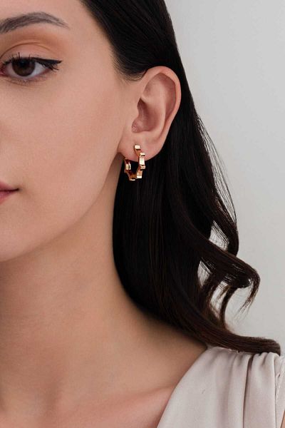 LUCİ LONTANE Sun Motif Earrings