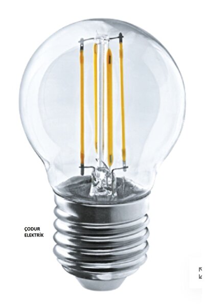 Osaka Light 4w = 40w Eşdeğer 2700 Kelvin Sarı ışık Flemanlı Şeffaf Camlı E27 Duylu G45 Top Led Ampul 460 Lümen