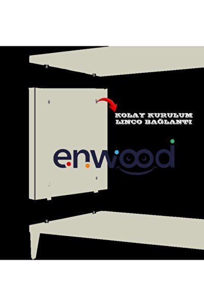 enwood Capella Kumtaşı Rengi Mdf 5 Kapaklı Duvara Monte 200 Cm Tv Ünitesi