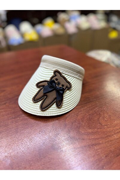 mercantoptan Дитячий солом'яний капелюх із козирком для захисту від сонця