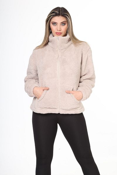 Bluence Γυναικείο βελούδινο παλτό Wellsoft Soft με φερμουάρ
