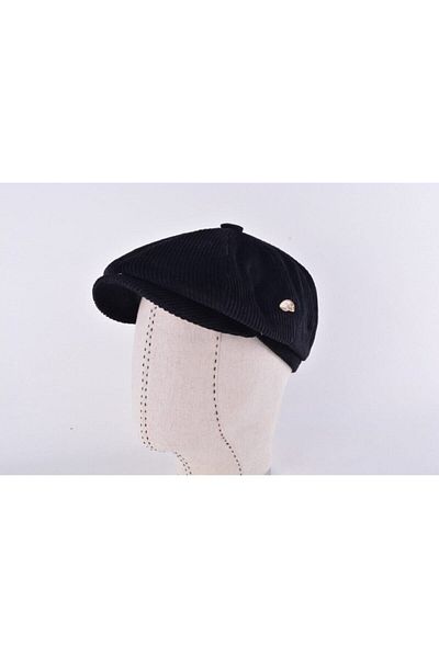 mercantoptan Winter Velvet Model English Men's Cap Hat