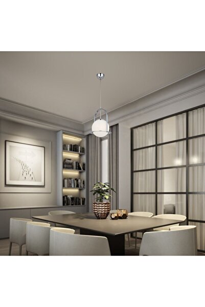 LUCEA Lampon Q20 Krom Tekli Avize 1xe27