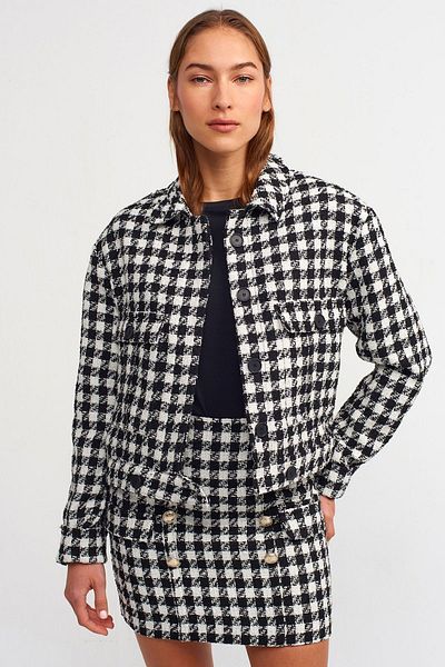 Dilvin Jachetă scurtă din tweed