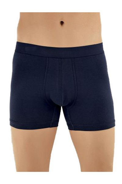 Bluence Ανδρικό βαμβακερό Lycra Stretchy Navy Blue Boxer 6 τεμαχίων