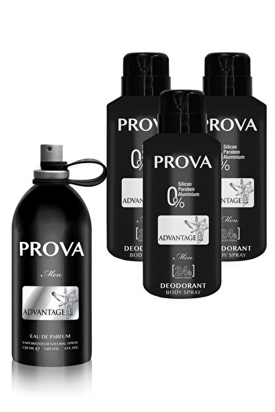 prova Advantage Edp Erkek Parfüm 120 ml  Ve Deodorant 150 ml 3 Adet