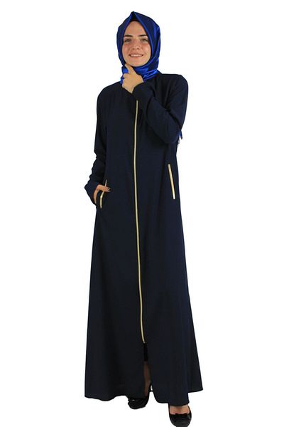 Bluence Μπλε Navy Blue Ferace Bowties με λεπτομέρεια τσέπης με φερμουάρ