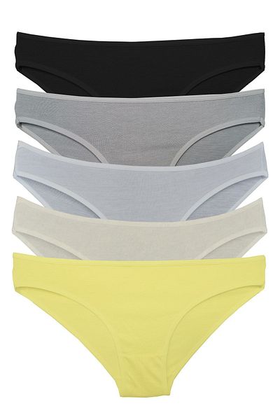 Bluence Χαμηλή μέση Lycra Viscose Slip 5 Τεμάχια