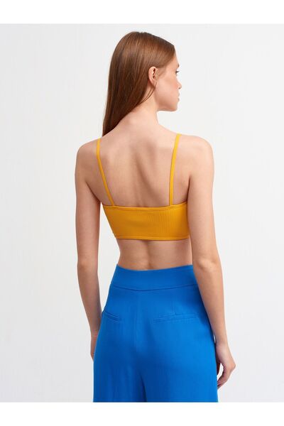 Dilvin 3714 V-Neck Rope Strap Bra-orange