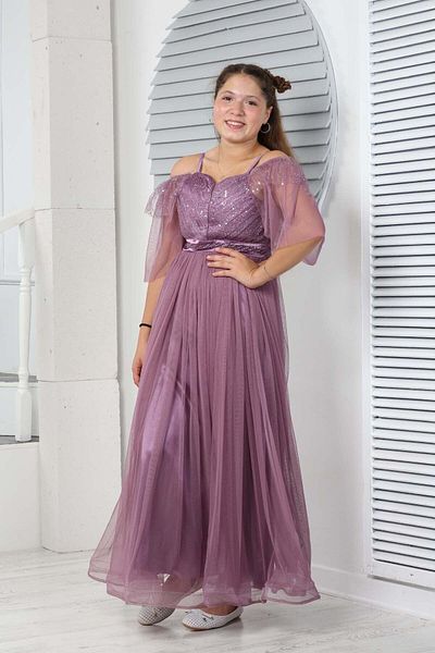 Jannock Young Girl Long Evening Dress - Wedding Party Dress