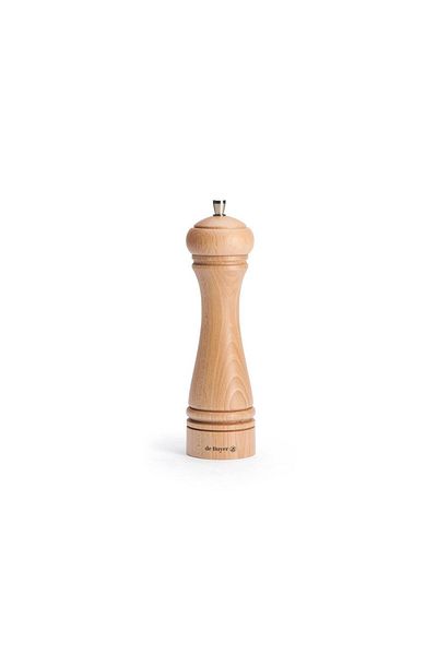 De Buyer 21 cm Wide Wooden Salt Mill