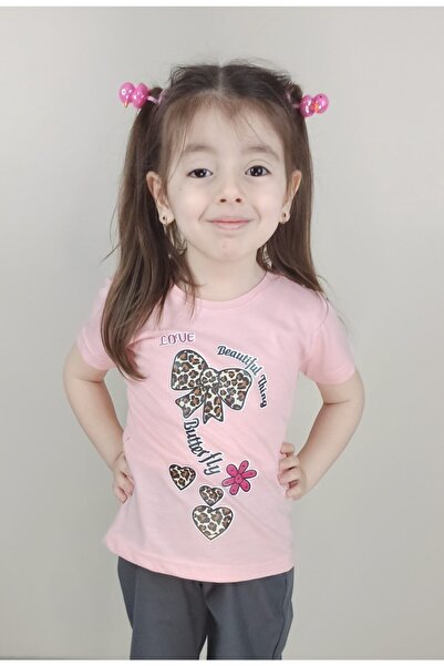 Bluence Κοριτσίστικο ροζ βαμβακερό μπλουζάκι