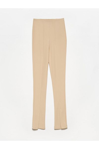 Dilvin 70386 Slit Detailed Ottoman Tights-beige