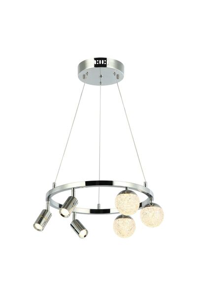 LUCEA Branco 3+3 Lu Krom Ledlı Avıze 400 Mm Kademelı