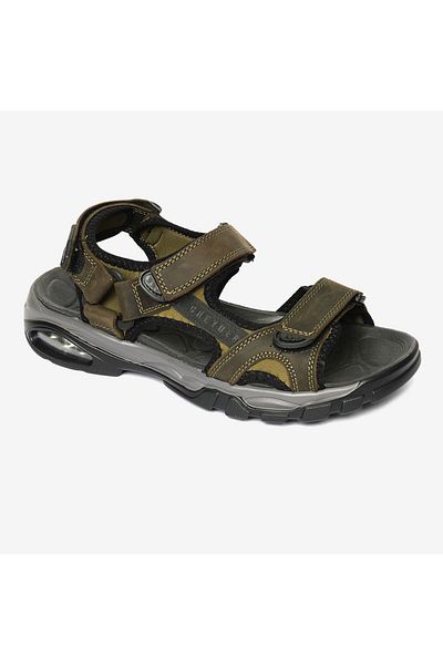 Greyder Men's Khaki Genuine Leather Sandals 4Y1Cs14520