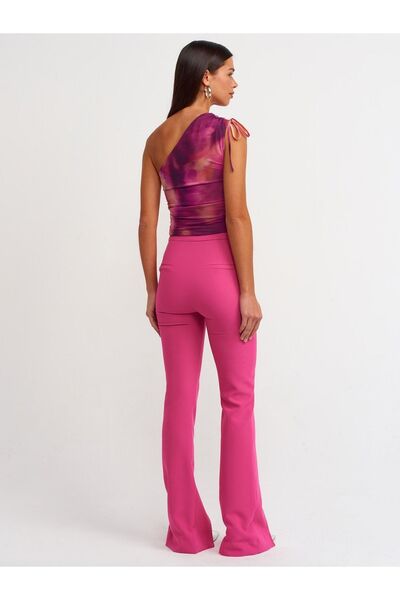 Dilvin 70318 Pantaloni cu fante-fucsia