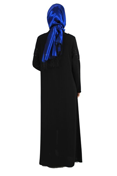 Bluence Black Ferace Spring with Jewelled Front Zipper