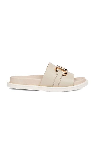 Greyder Women's Bone Genuine Leather Slippers 2Y2Tt31541