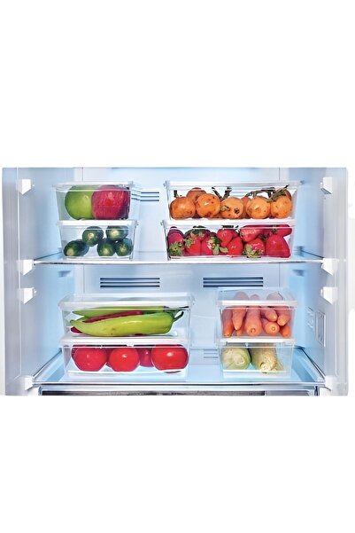 Bayev 5 Pieces Food Storage Set with 1 Liter Capacity - Self Cover and Lock