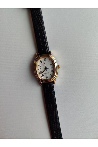 Ricardo Women's Wristwatch New Fashion Stainless Anti-tarnish Leather Cord Black Wristwatch
