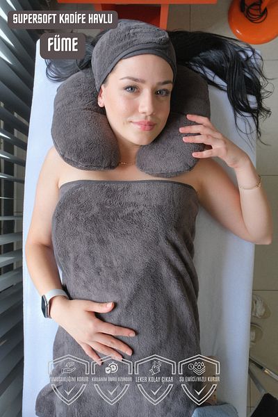 denizlicotton Σετ πετσετών Supersoft Velvet για ιδιωτικά κέντρα ομορφιάς