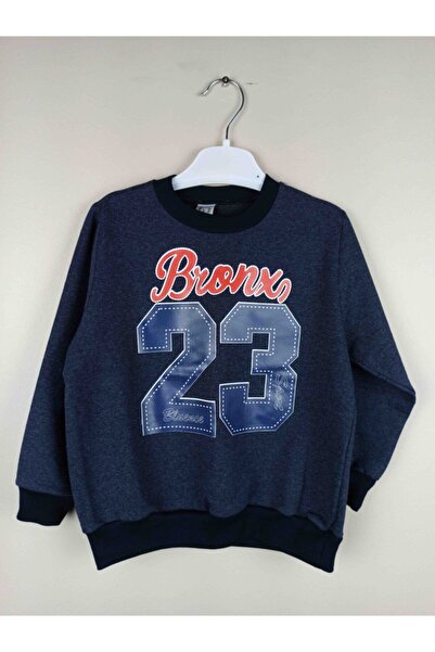 Bluence Hanorac din bumbac roșu Claret imprimat pentru băiat