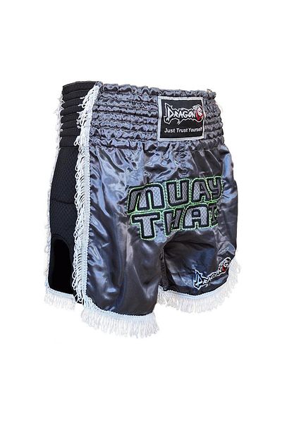 Dragondo شورت MT3020 Apache Muay Thai - مزين بشراشيب