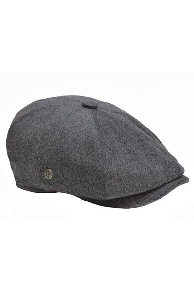 mercantoptan Men's Gray Wool English Cap Hat