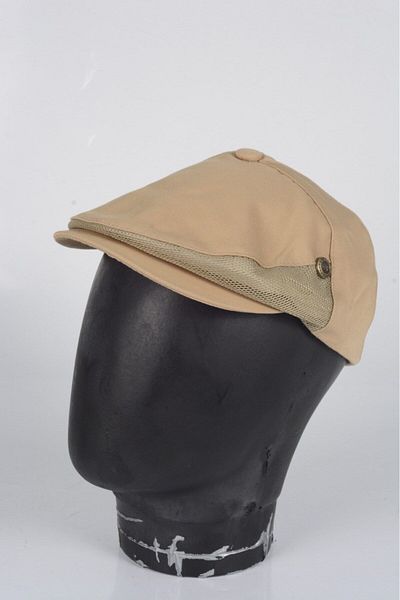 mercantoptan 100% Linen Fabric Summer Size Mesh Model London Beanies