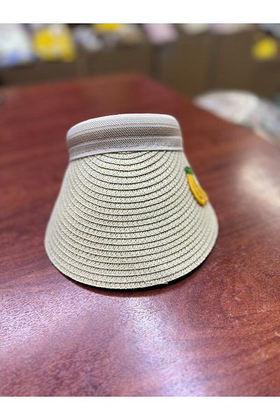 mercantoptan Children's Straw Visor Sunscreen Hat
