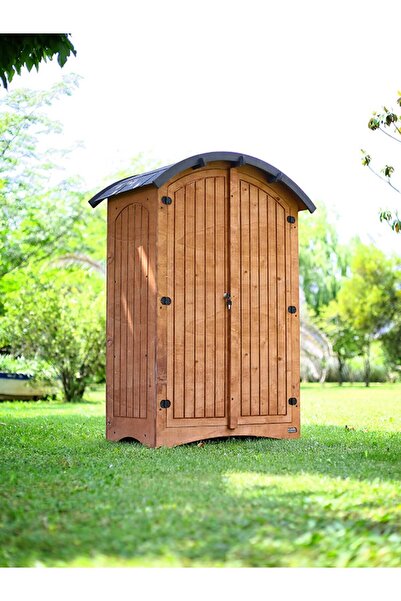 MANDU Ahşap Bahçe Depolama Dolabı (RADİUS ÇATILI) 790lt