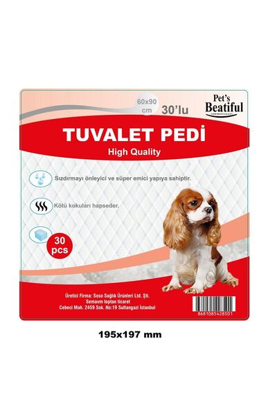 beatiful Köpek Çiş Pedi-hast Altı Koruyucu Bez 60x90 30'lu (120 Adet)