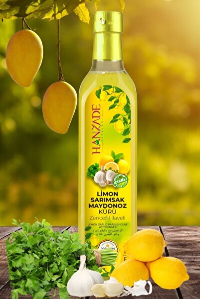 Hanzade Bitkisel Limon Sarımsak Maydanoz Kürü 500 Ml Cam Şişe