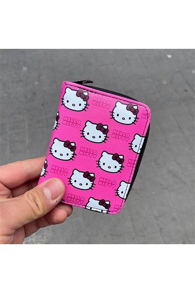 Köstebek Hello Kitty Fuchsia Short Wallet