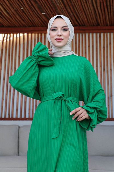 KADEEM Φόρεμα Oversize Ruffle Sleeve-Lara ύφασμα